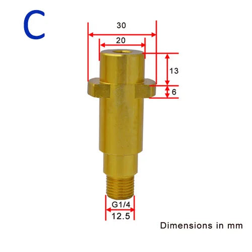 Snow Foam Lance Adapter Foam Gun Lance Nozzle Connector Foam Cannon Adapter for Karcher K2 K3 K4 K5 K6 K7 High Pressure Washer