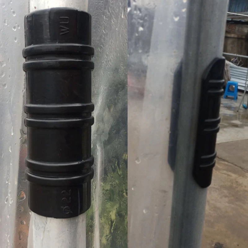 5pcs 19~32mm ABS Plastic Greenhouse Frame Pipe Clip Clamp Film Net Shade Sails Clamp Home Garden Tools Pipe Clamp Connectors