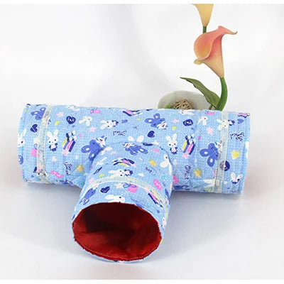 Mini Hamster Guinea Pig Tunnel Toy Pet Cages Hedgehog Tube Chinchilla House Cave Small Animals Pet Products Rat Mouse Funny Toy
