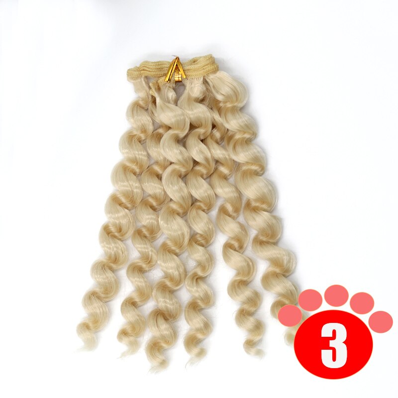 Msiredoll Bjd Wig Accessories 1piece 20*100CM Doll Hair for 1/3 1/4 1/6 1/12 Curly Doll Hair Bjd Wig Diy