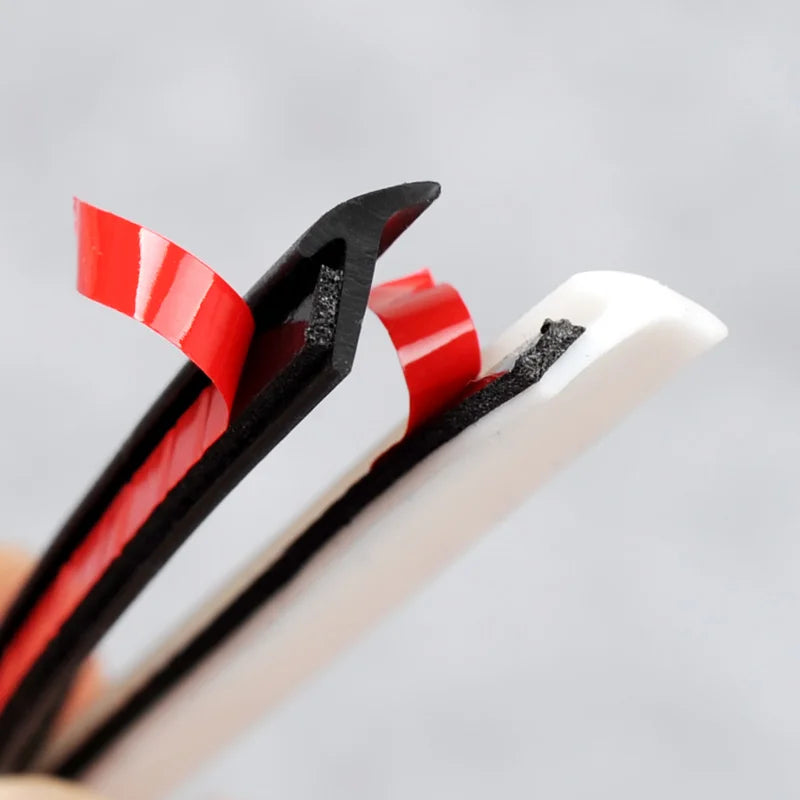 Car Seal Slanted T-Type Front Bumper Auto Seal Rubber Weatherstrip Edge Trim for Universal Car Accessories