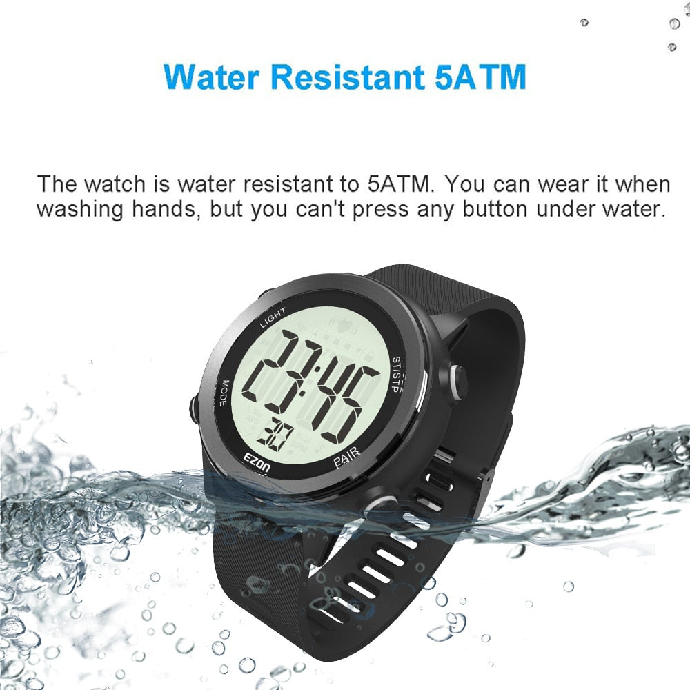 Heart Rate Monitor Men Sports Polar Watches Waterproof Digital Wireless Running Cycling Chest Strap Men Women Sports Watch