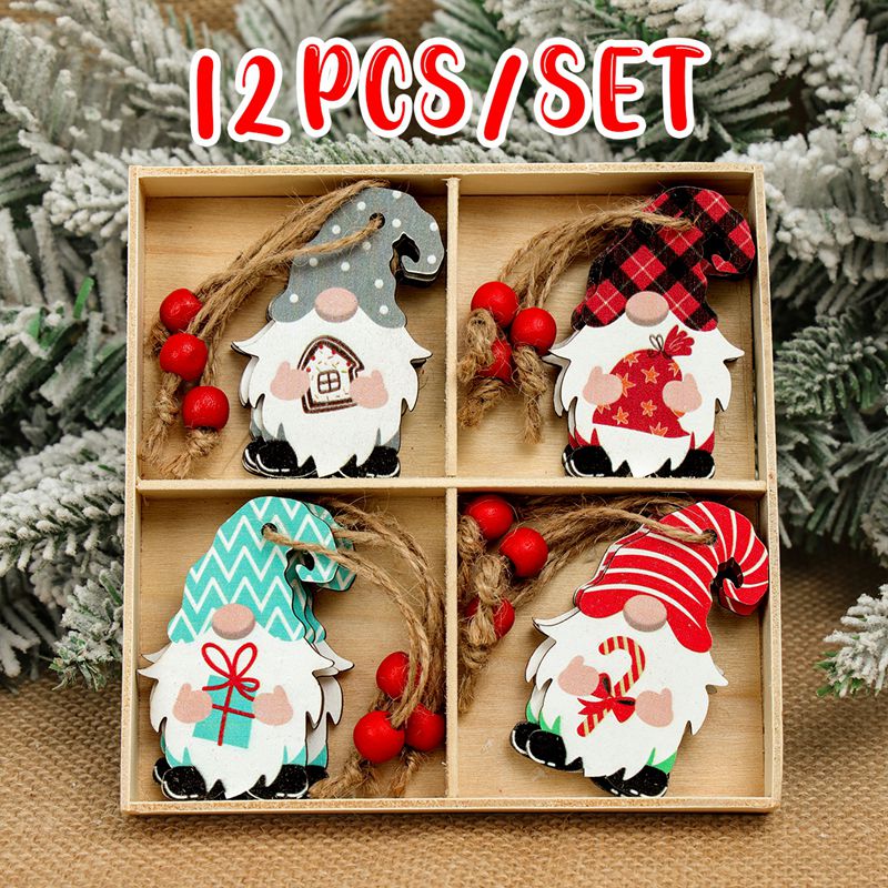 Wooden Christmas Pendant Merry Christmas Decor for Home 2023 Navidad Ornaments C