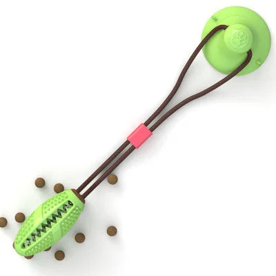 Dog Toys Silicon Suction Cup Tug Interactive Dog Ball Toy for Pet Chew Bite Tooth Cleaning Toothbrush Feeding Pet Supplies