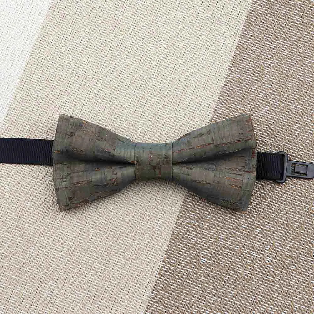 Fashion New Cork Wood Kids Bow Ties Novelty Handmade Fancy Bowtie Adjustable Butterfly Party School Children Accessories