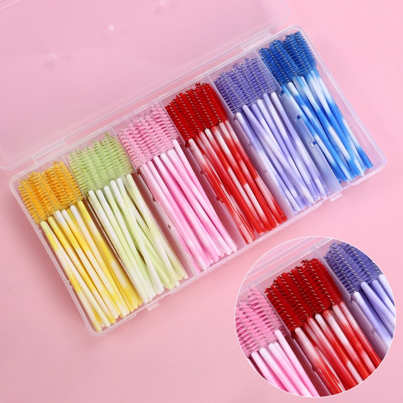 Eyelash Extension Set With Box Lashes Micro Brush Tape Glue Ring Eye Pad Disposable Mascara Applicator Eyelashes Tool