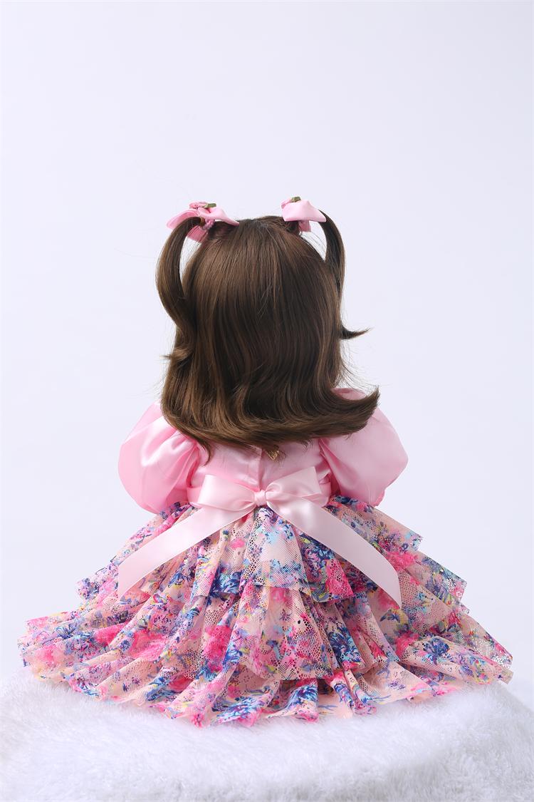 BZDOLL Lifelike 24inch Reborn Toddler Doll (Soft Silicone Limbs, Cloth Body) Alive 60cm Princess Baby Girl Brinquedos