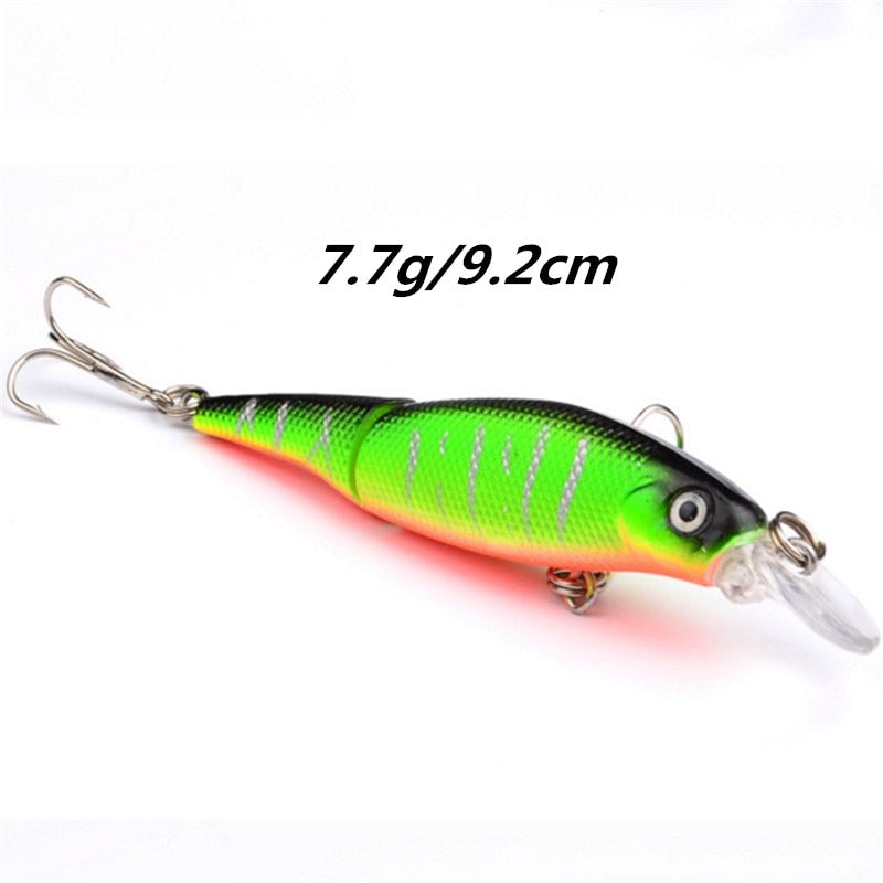 10cm 15.2g Wobblers Pike Fishing Lures Artificial Multi Jointed Sections Artificial Hard Bait Trolling Pike Carp Fishing Tools