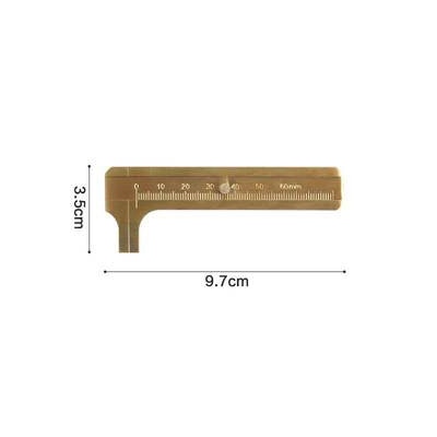 Creative Brass Keychain Portable Key Ring Bottle Opener Whistle Ruler Sealed Box Unique Organizer Tools Keychain Accessories