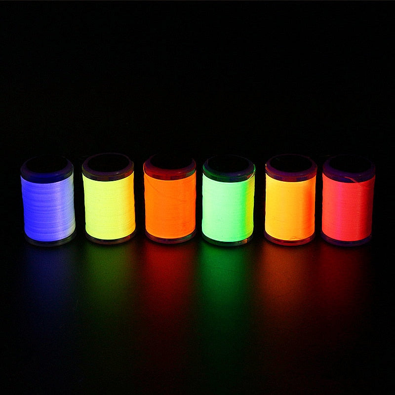 New 6 Optional UV Fluo Colors Standard 6/0 Fly Tying Thread 150D Polyester Filaments Thread Trout Bass Pike Flies Exclusive-Use