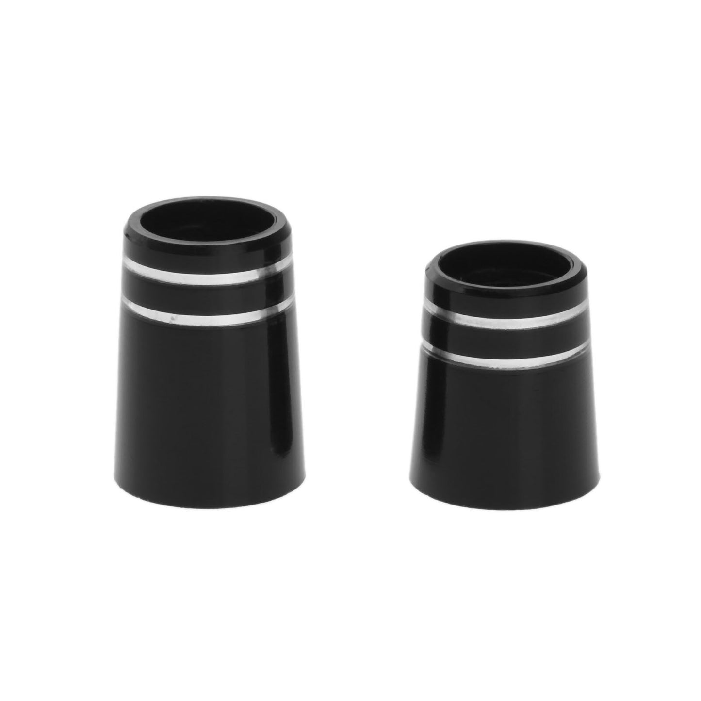 10 Pcs Black Golf Ferrules Plastic Golf Club Heads Replacement Fit 0.350 or 0.370 Tip Irons Shaft 8.9X16X13.4mm/ 9.5X19X13.6mm