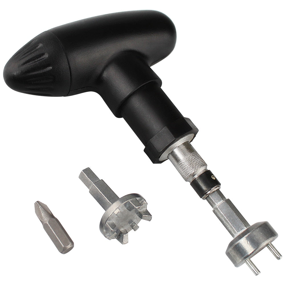 Golf Spike Wrench Tool Ratchet Handle Golf Remover Ripper Steel Ratcheting Black for Golf Shoes Golf Club Practical Club New