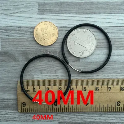 2PCS Unisex Punk Clip on Ear Without Piercing No Hole Fake Body Nose Lip Small Gold Silver Black Plating Earrings for Women Men