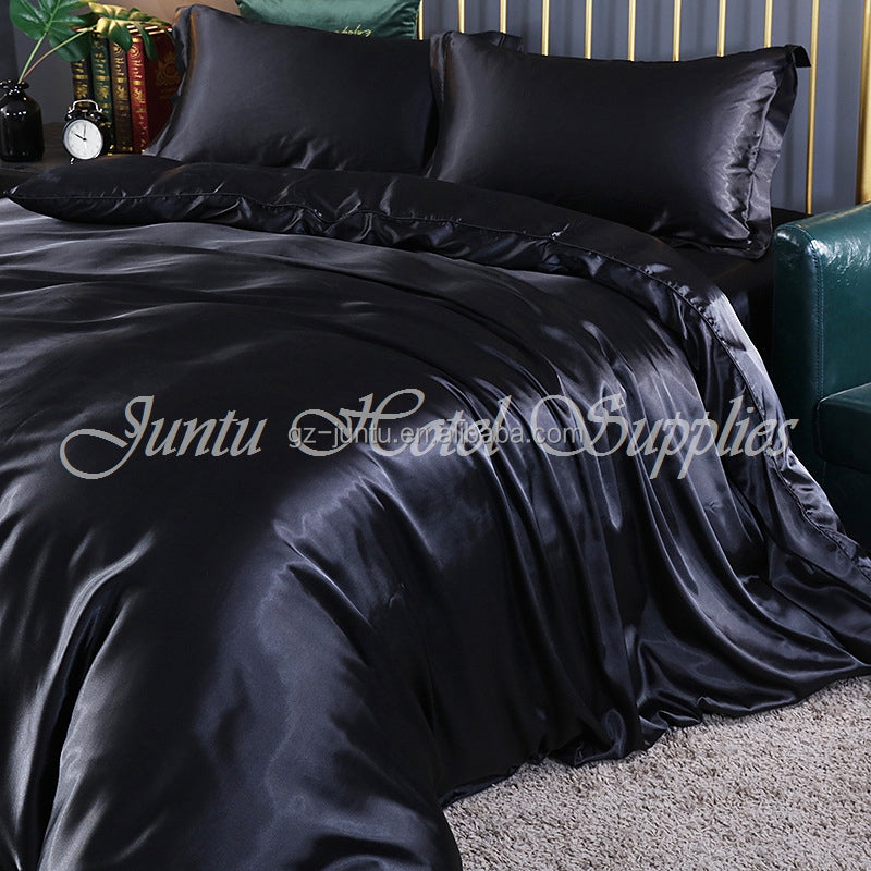 Juntu Customize Silk Bedding Set Mulberry Silk 4pcs Set