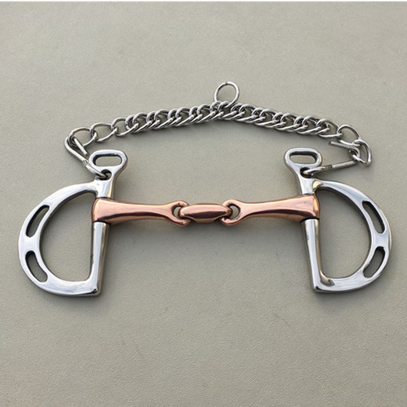 Stainless Steel Kimberwicke Bit Horse Equipment 5 Inches Brass Copper Mouth Snaffle