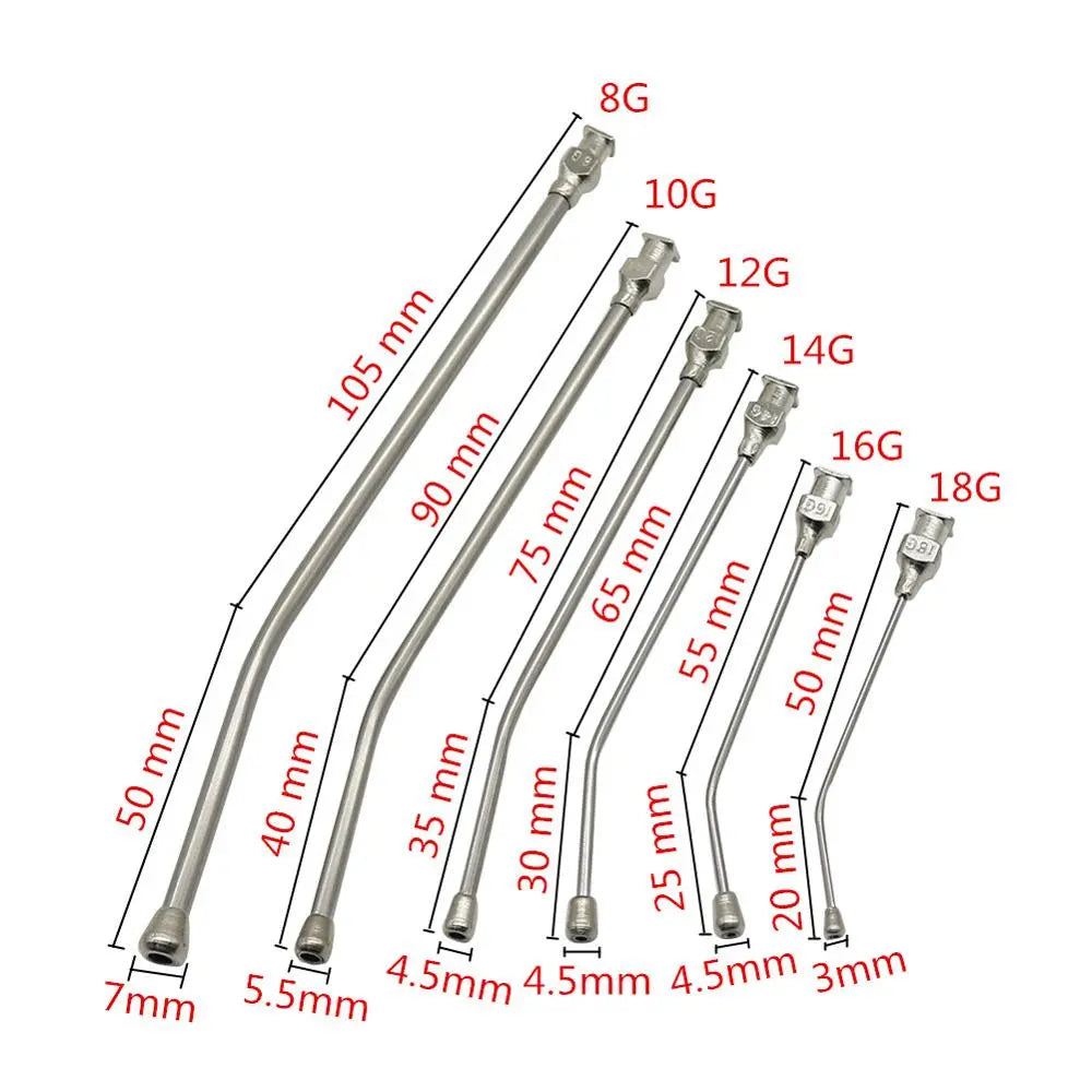 7 Pcs/Lot 10ml/20ml/50ml Parrot Feeding Syringe Parrots Bird Feeding Syringe With 6 Pcs Curved Gavage Tubes Bird Feeding Tool
