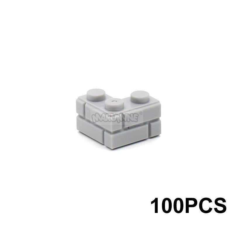 MARUMINE 150PCS 1x3 Wall Bricks Cube Idea Part House Build Block Parts 3622 Compatible Accessories DIY Assembly MOC Street View