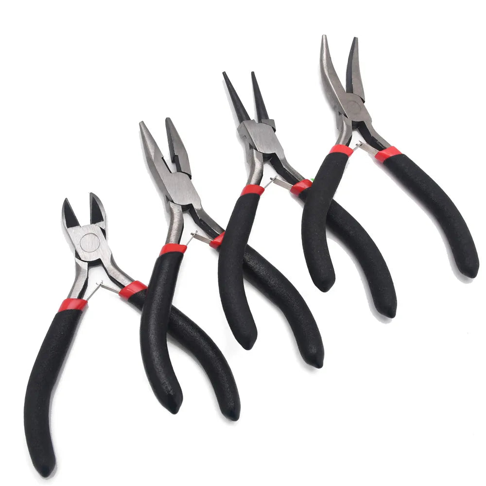 Jewelry Pliers Tools & Equipment Kit Long Needle Round Nose Cutting Wire Pliers for Jewelry Making Handmade Accessories HK043