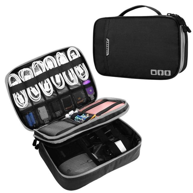 TUUTH Travel Digital Cable Storage Bag Mobile Power Organizer Bag Electronics Accessories Bag Case for Earphones