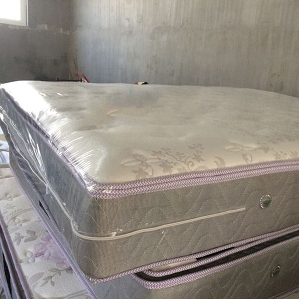 Mattress Protection Bag Reusable Mattress Bag Movable Waterproof Dust-Proof Plastic Mattress Storage Bag Cover With Zipper