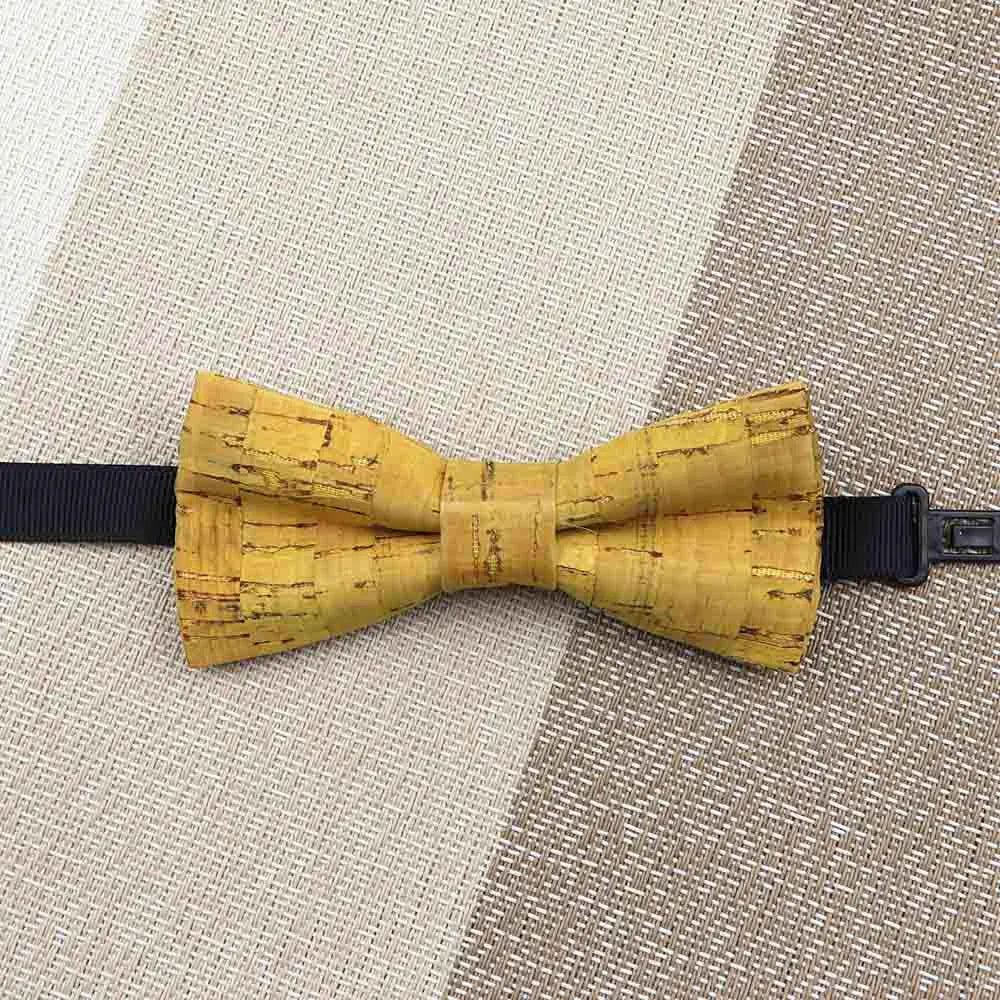 Fashion New Cork Wood Kids Bow Ties Novelty Handmade Fancy Bowtie Adjustable Butterfly Party School Children Accessories
