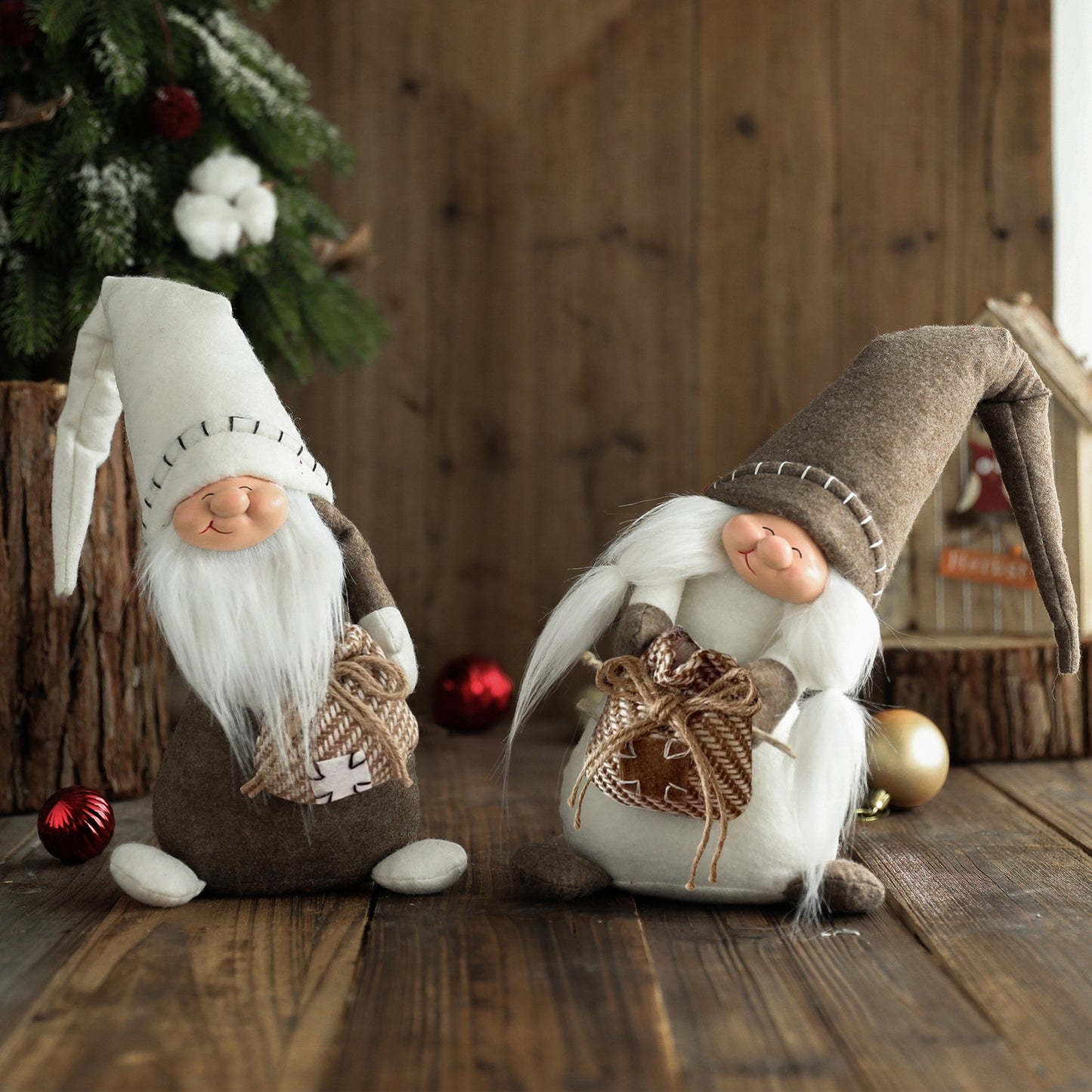 Christmas Gnomes Decoration Swedish Gnome Plush Ornament Tomte Santa Elf Dwarf D