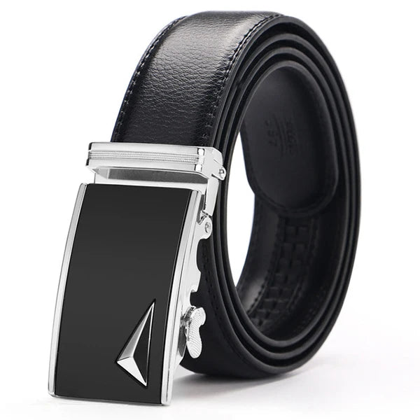 Leather Belts for Men Automatic Male Belts Cummerbunds Leather Belt Men Black Belts Cinturon Hombre