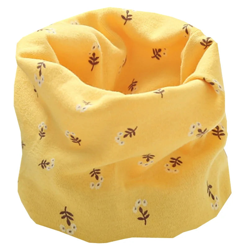 New Autumn Winter Girls Cotton Scarf Kids Scarf Bibs LIC Boys Girls Scarves Lovely Kids Collar Children Bufandas O Ring Scarf