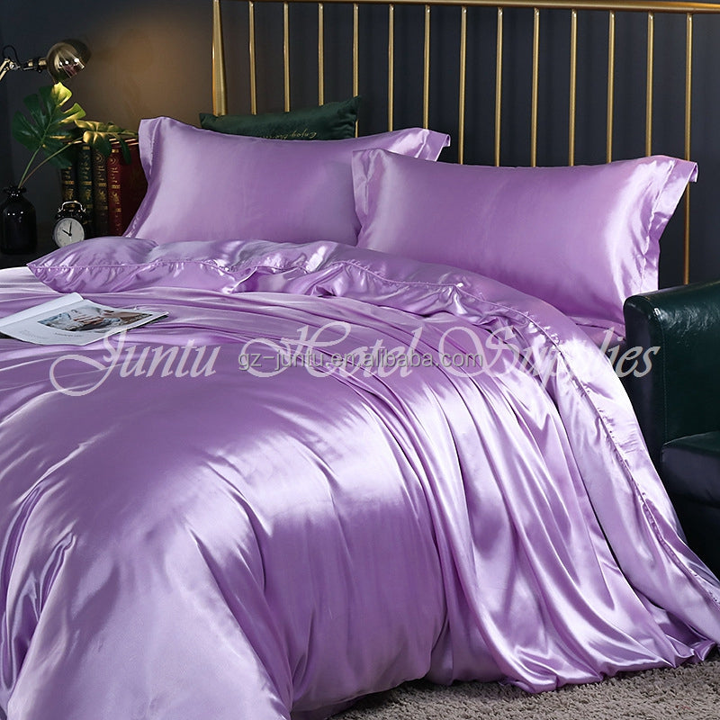 Juntu Customize Silk Bedding Set Mulberry Silk 4pcs Set
