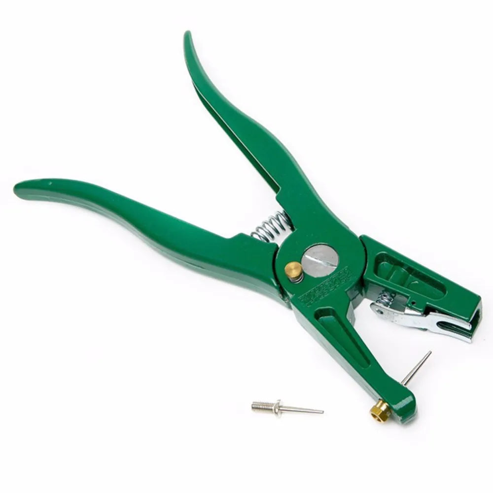 Ear Tag Pliers Animal Control Device Green Metal Ear Thorn Tongs Swine Cow Sheep Rabbit Identification Tool