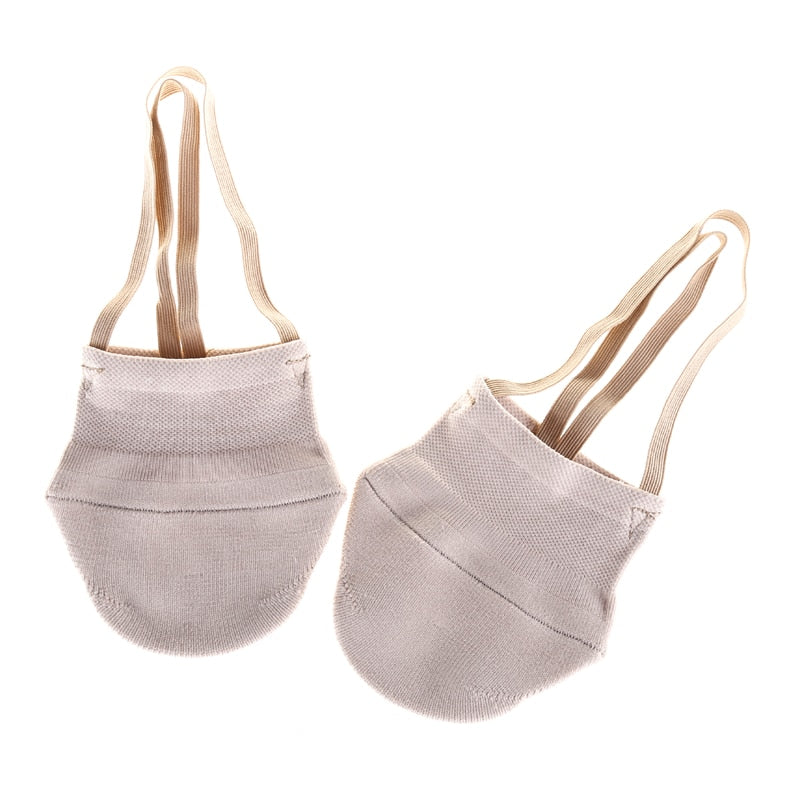 Figure Skating Competition Toe Shoes Soft Half Socks Knitted