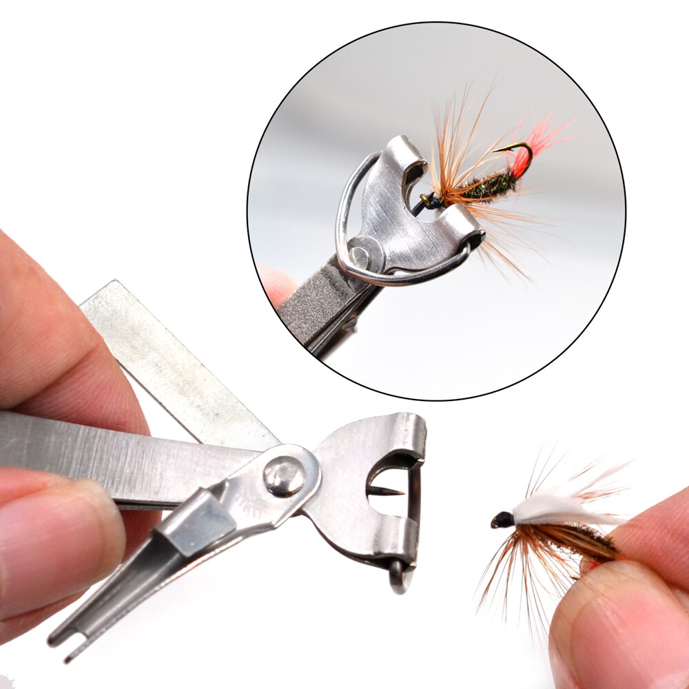 MNFT Pro Fast Tie Fishing Quick Knot Tool Nail Knotter Tying Line Cutter Clipper Nipper W/ Zinger Retractor Tackle Accessories