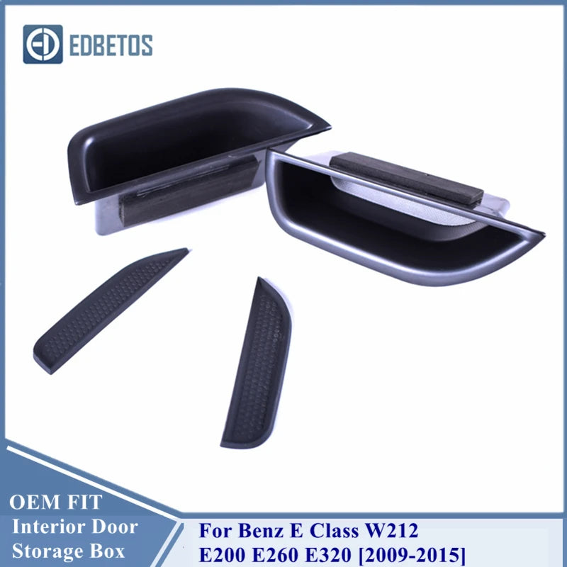 Door Storage Barrel for Mercedes Benz E Class W212 E200 E260 E320 Door Handle Container Holder Tray Storage Box 2009 2010-2015