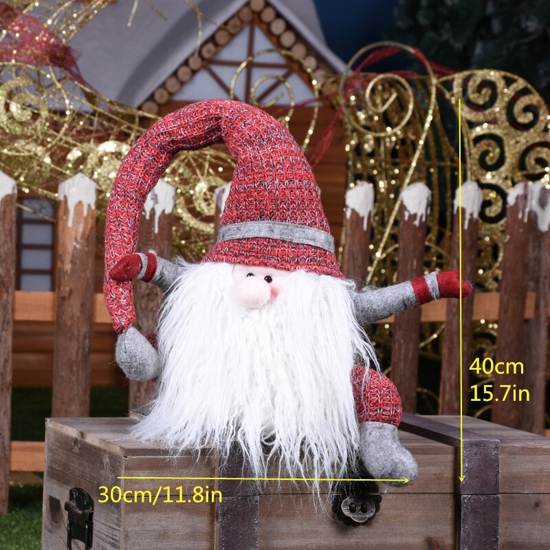 Santa Claus Snowman Alpaca Elk Christmas Decorations for Home New Year Christmas Doll Home Figures Ornaments Merry Christmas