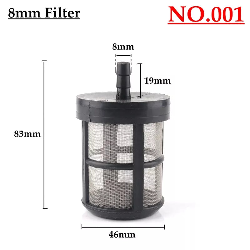 10 Kinds 8~14mm Hose Pipe Filter Car Wash Garden Irrigation Sprayer Pump Filtering Net Strainer Stainless Steel Mesh Filter