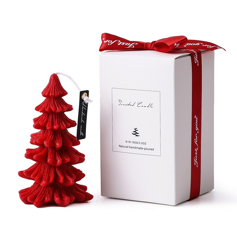 Christmas Tree Fragrance Candle Handmade Christmas Atmosphere Fragrance Kid's Scene Decoration Window Ornaments