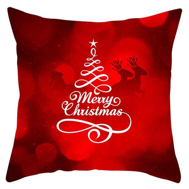 45x45cm Santa Claus Christmas Pillowcase Merry Christmas Decor for Home Christmas Ornament Xmas