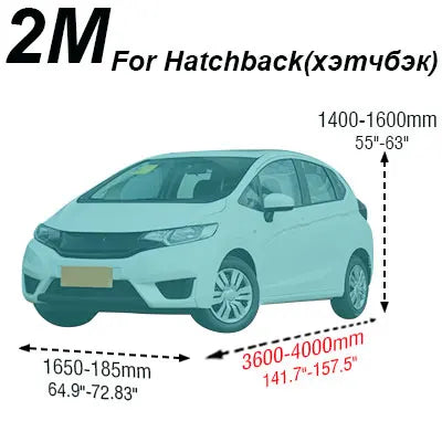 Buildreamen2 Universal Car Cover Sunshade Rain Snow Dust Frost Resistant Car-Cover UV-Anti Sun Dustproof