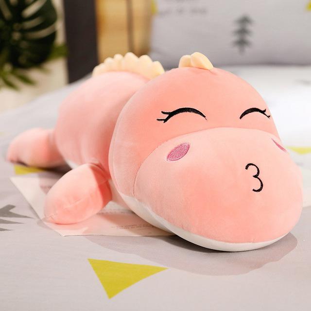 New Big Size Long Lovely Dinosaur Plush Toy Soft Cartoon Animal Dinosaur Stuffed Doll Boyfriend Pillow Kids Girl Birthday