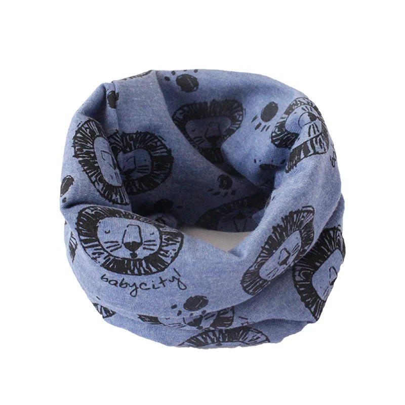 New Autumn Winter Girls Cotton Scarf Kids Scarf Bibs LIC Boys Girls Scarves Lovely Kids Collar Children Bufandas O Ring Scarf