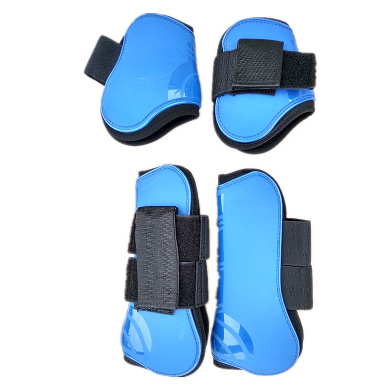 Horse Tendon Boots Polyurethane Blue Whit Red Black Shell Neoprene Lining Jumping Protective Boot