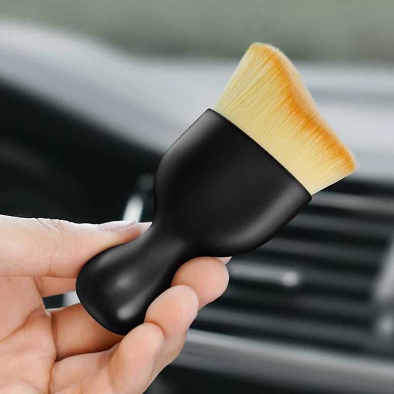 SEAMETAL Car Interior Cleaning Tool Air Conditioner Air Outlet Detailing Cleaning Brush Car Crevice Dust Removal Artifact Brush