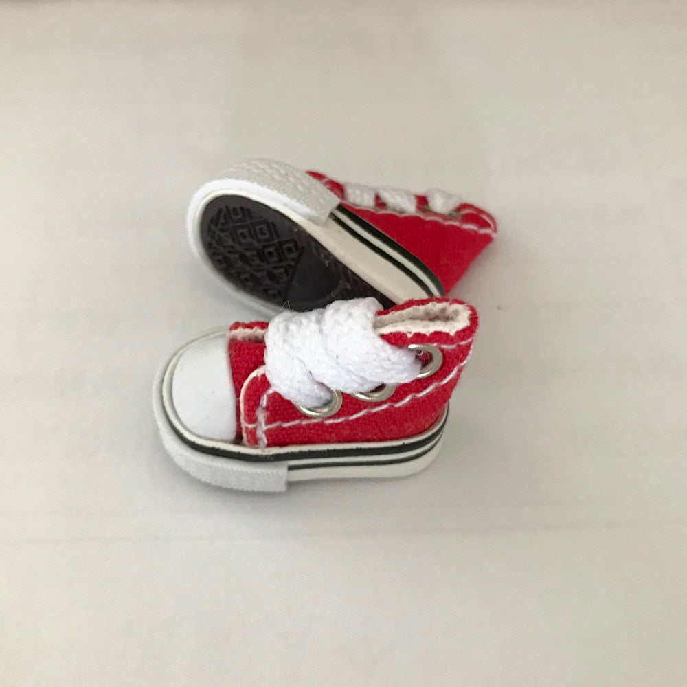 1 Pair 3.5cm Doll Shoes for Blyth Licca Jb Doll Mini Shoes for Russian Doll Sneakers Shoes for 1/12 BJD Doll Doll Accessories