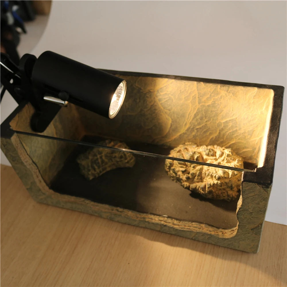 UVA+UVB 3.0 Reptile Lamp Kit With Clip-On Ceramic Light Holder Turtle Basking UV Heating Lamp Set Tortoises Lizard Lighting 220V