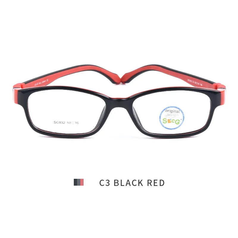 SECG Ultralight Flexible Soft Kids Frame Children Optical Spectacle Frame Glasses for Sight Eyeglass Lunettes De Vue Enfant