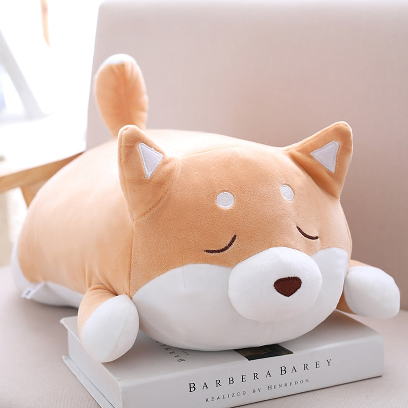 36/55 Cute Fat Shiba Inu Dog Plush Toy Stuffed Soft Kawaii Animal Cartoon Pillow Lovely for Kids Baby Children Good Quality