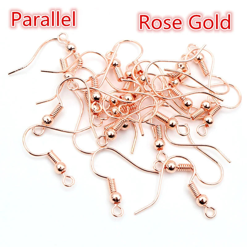 100pcs/Lot 20x17mm DIY Earring Findings Earrings Clasps Hooks Fittings DIY Jewelry Making Accessories Iron Hook Earwire Jewelry