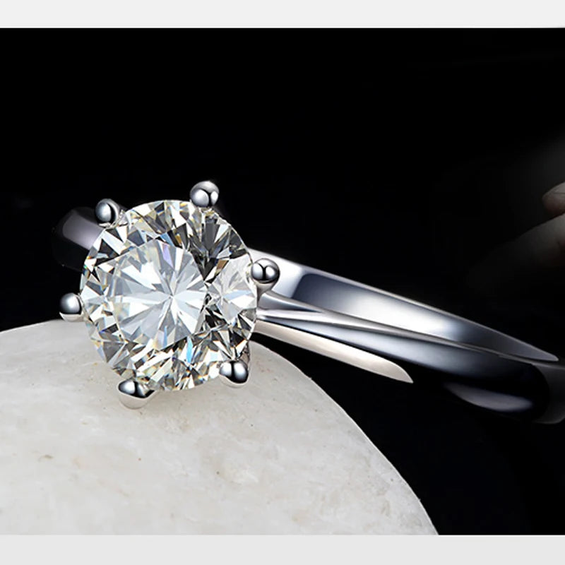 Romantic Wedding Rings Jewelry Cubic Zirconia Ring for Women Men 925 Sterling Silver Rings Accessories