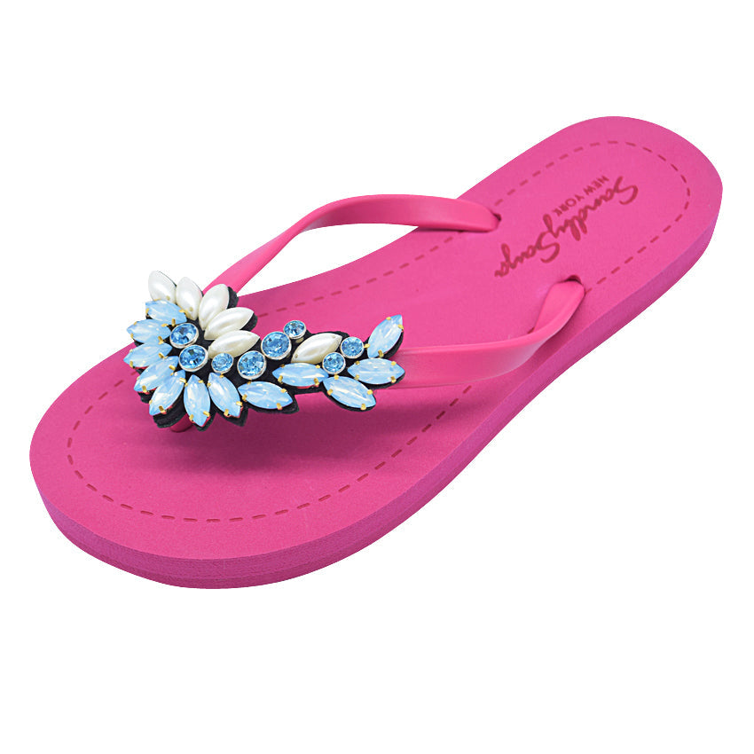 Manhattan Pearl- Flat Flip Flops Sandal