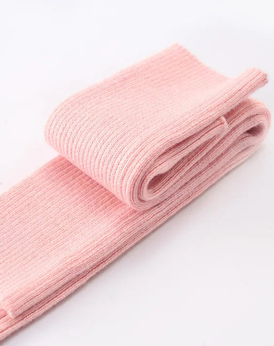 Sparsil Women Winter Arm Warmers Cashmere Fingerless Long Gloves Solid Warm Mittens Elbow Thread Knitted Sleeves 50cm Glove